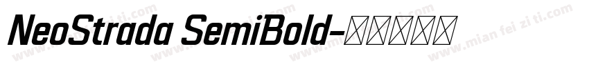 NeoStrada SemiBold字体转换
